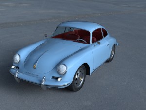 porsche 356 hdri 3D Модель