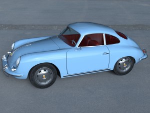 porsche 356 hdri 3D Модель