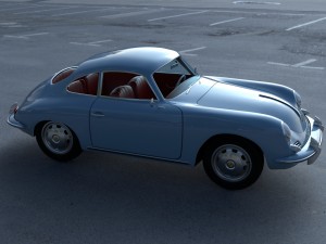 porsche 356 hdri 3D Модель