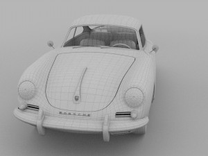 porsche 356 hdri 3D Модель