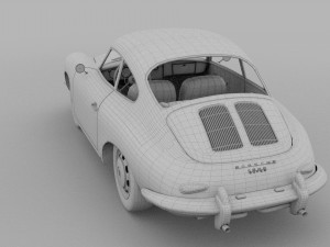 porsche 356 hdri 3D Модель