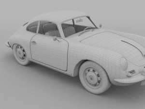 porsche 356 hdri 3D Модель
