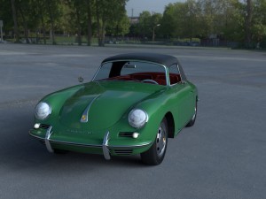 porsche 356 cabriolet hdri 3D 模型