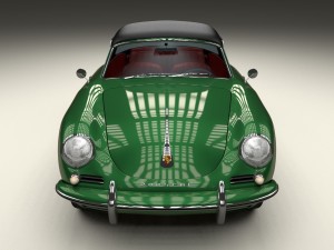 porsche 356 cabriolet hdri Modello 3D