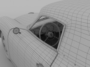 porsche 356 cabriolet hdri Modello 3D