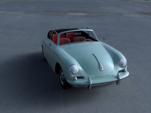 porsche 356 convertible hdri 3D-Modell