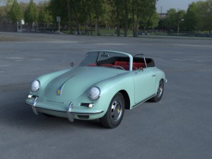 porsche 356 convertible hdri 3D Model
