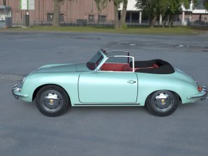 porsche 356 convertible hdri 3D Model