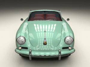 porsche 356 convertible hdri 3D Model