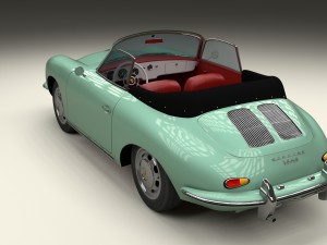 porsche 356 convertible hdri 3D Model