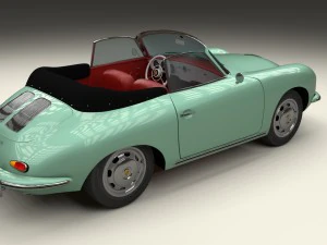porsche 356 convertible hdri 3D Model