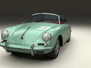 porsche 356 convertible hdri 3D Model