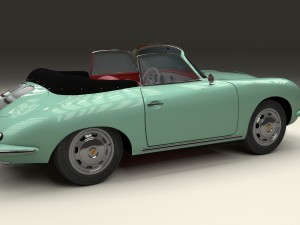 porsche 356 convertible hdri 3D Model