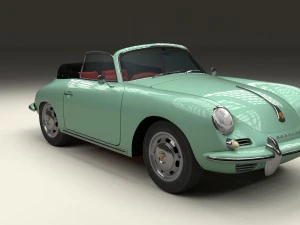 porsche 356 convertible hdri 3D Model