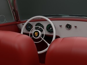 porsche 356 convertible hdri 3D Model