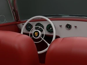 porsche 356 convertible hdri 3D Model