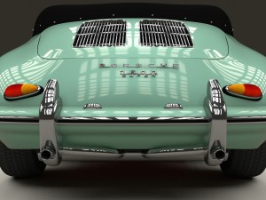 porsche 356 convertible hdri 3D Model