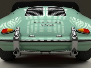 porsche 356 convertible hdri 3D Model