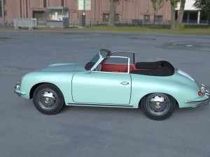 porsche 356 convertible hdri 3D Model