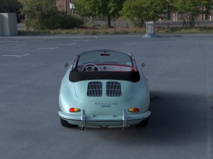 porsche 356 convertible hdri 3D Model