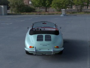 porsche 356 convertible hdri 3D Model