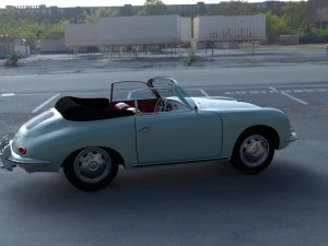 porsche 356 convertible hdri 3D Model