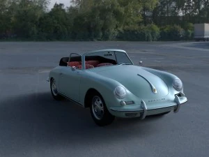porsche 356 convertible hdri 3D Model