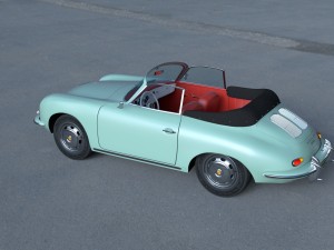 porsche 356 convertible hdri 3D Model