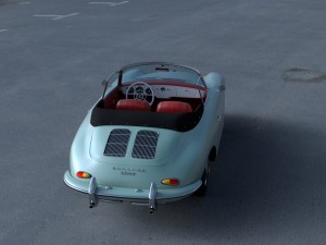porsche 356 convertible hdri 3D Model