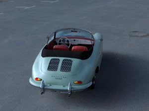porsche 356 convertible hdri 3D Model