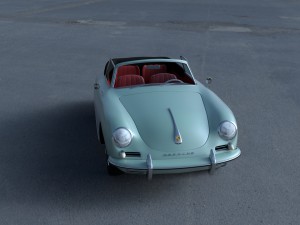 porsche 356 convertible hdri 3D Model