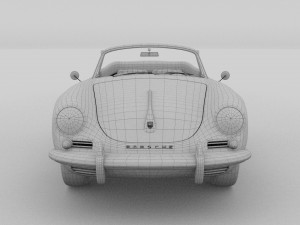 porsche 356 convertible hdri 3D Model