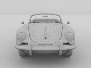 porsche 356 convertible hdri 3D Model