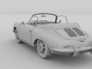 porsche 356 convertible hdri 3D Model