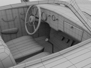 porsche 356 convertible hdri 3D Model