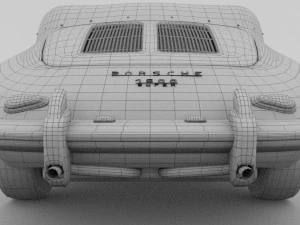 porsche 356 convertible hdri 3D Model