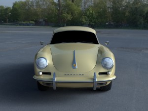 porsche 356 coupe hdri Modèle 3D