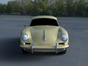porsche 356 coupé hdri Modello 3D