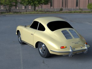 porsche 356 coupe hdri Modelo 3D