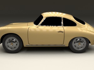 porsche 356 coupe hdri Modelo 3D