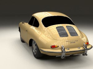 porsche 356 coupe hdri Modelo 3D