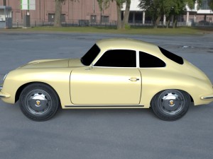 porsche 356 coupe hdri Modelo 3D