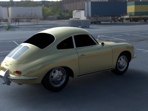 porsche 356 coupe hdri Modelo 3D