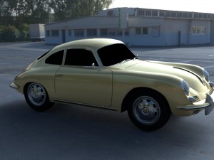 porsche 356 coupe hdri Modelo 3D
