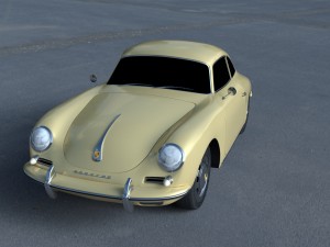 porsche 356 coupe hdri Modelo 3D