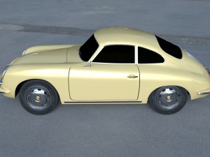 porsche 356 coupe hdri Modelo 3D