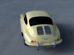 porsche 356 coupe hdri Modelo 3D