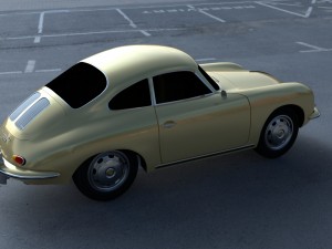 porsche 356 coupe hdri Modelo 3D