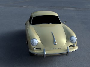 porsche 356 coupe hdri Modelo 3D