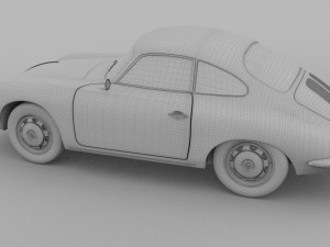 porsche 356 coupe hdri Modelo 3D